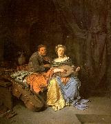 BEGA, Cornelis The Duet  hgg Norge oil painting reproduction